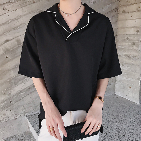 MODEFREAKのモノトーンラインシンプルトップスの画像3