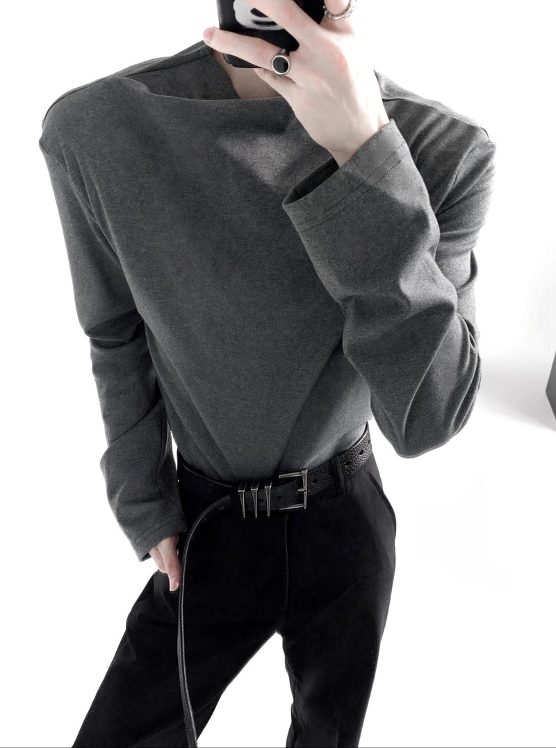 MODEFREAKの【8.27新作】ネックプリーツハイネックカットソー mf3484の画像