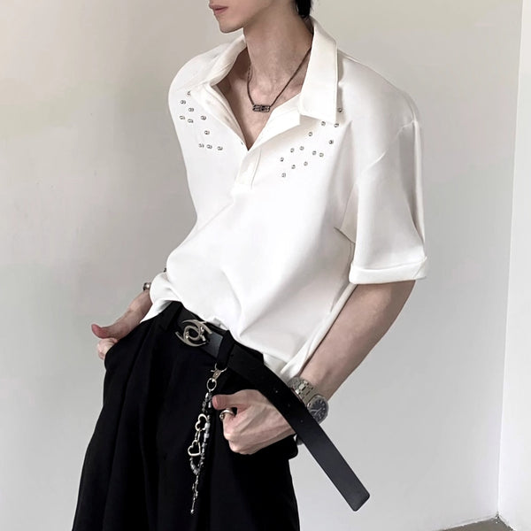 MODEFREAKのスタッズデザインカラートップス mf3466の画像