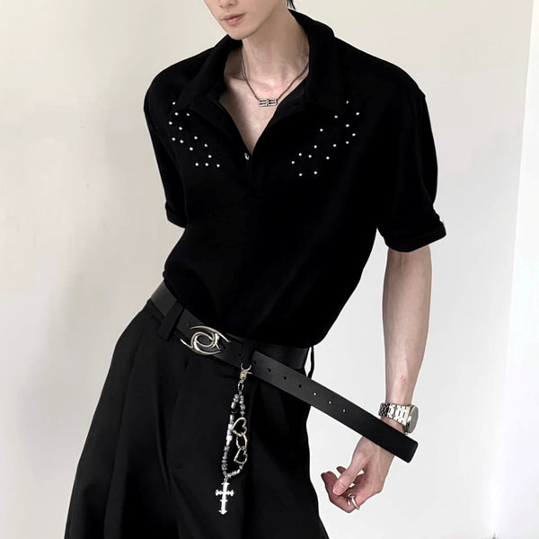 MODEFREAKのスタッズデザインカラートップス mf3466の画像