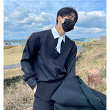 MODEFREAKの【最短即日発送】リボンカジュアルシャツ mf1878の画像