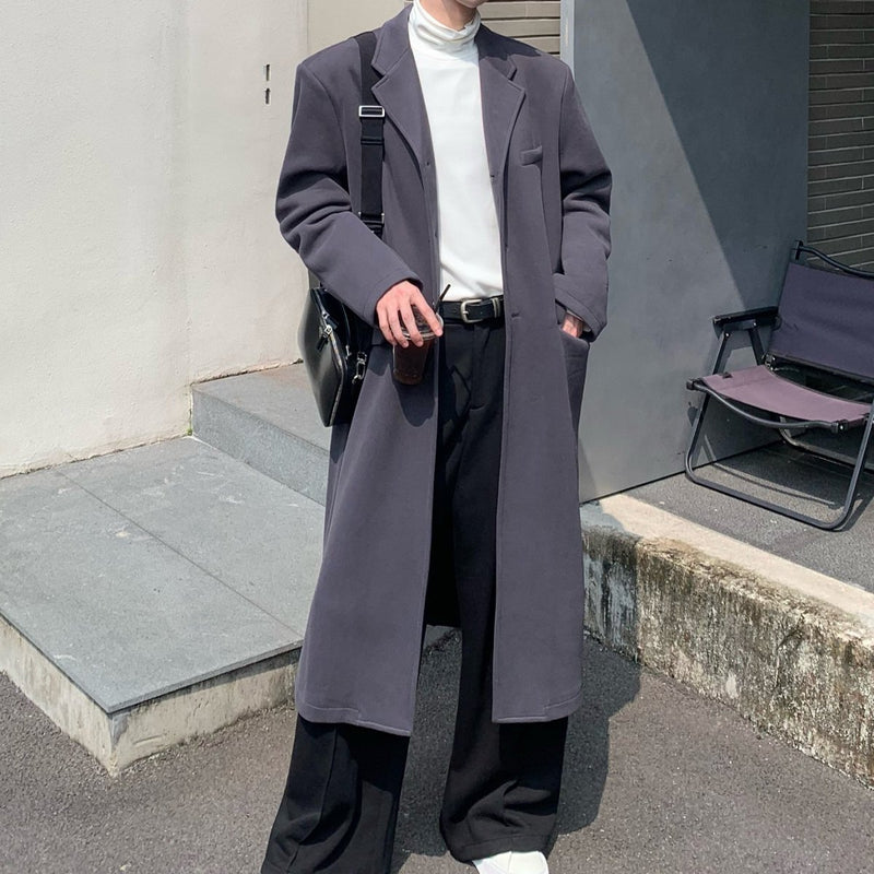 MODEFREAKのロングモノトーンチェスターコート mf2168の画像