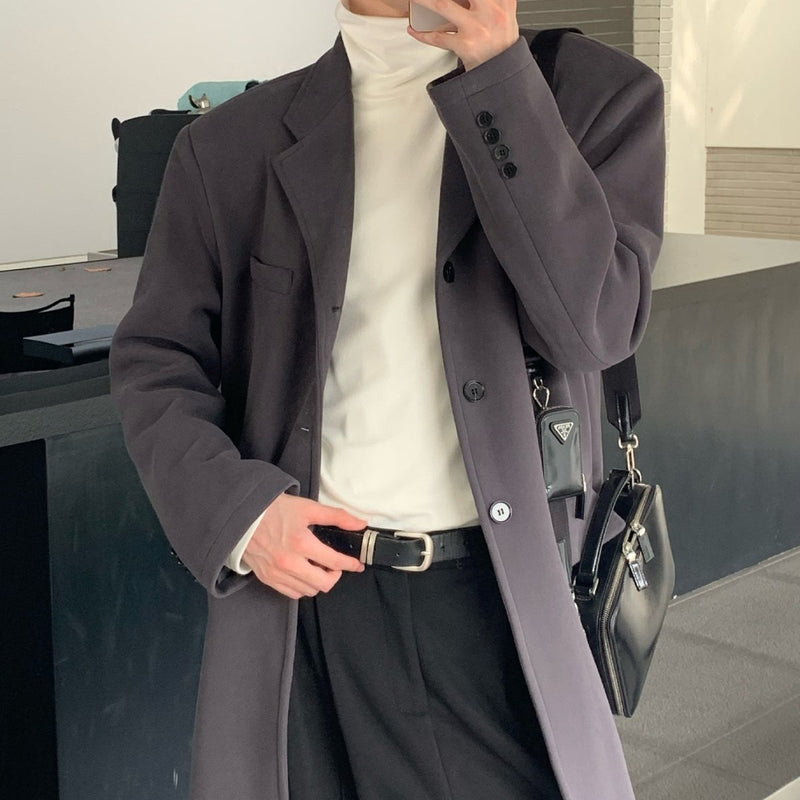 MODEFREAKのロングモノトーンチェスターコート mf2168の画像