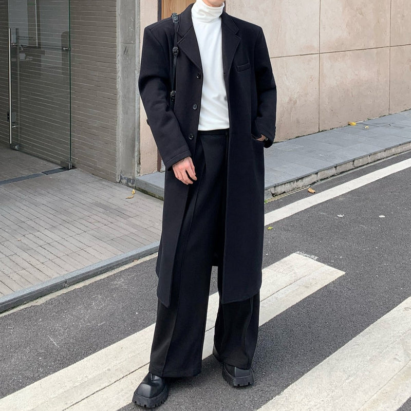 MODEFREAKのロングモノトーンチェスターコート mf2168の画像