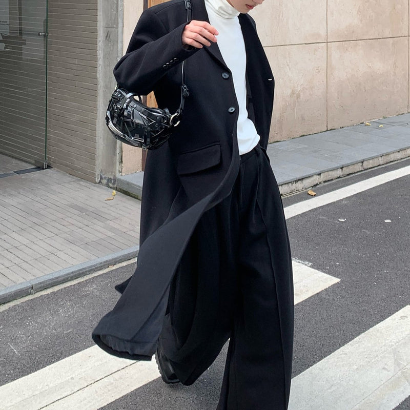MODEFREAKのロングモノトーンチェスターコート mf2168の画像