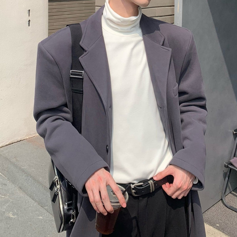 MODEFREAKのロングモノトーンチェスターコート mf2168の画像