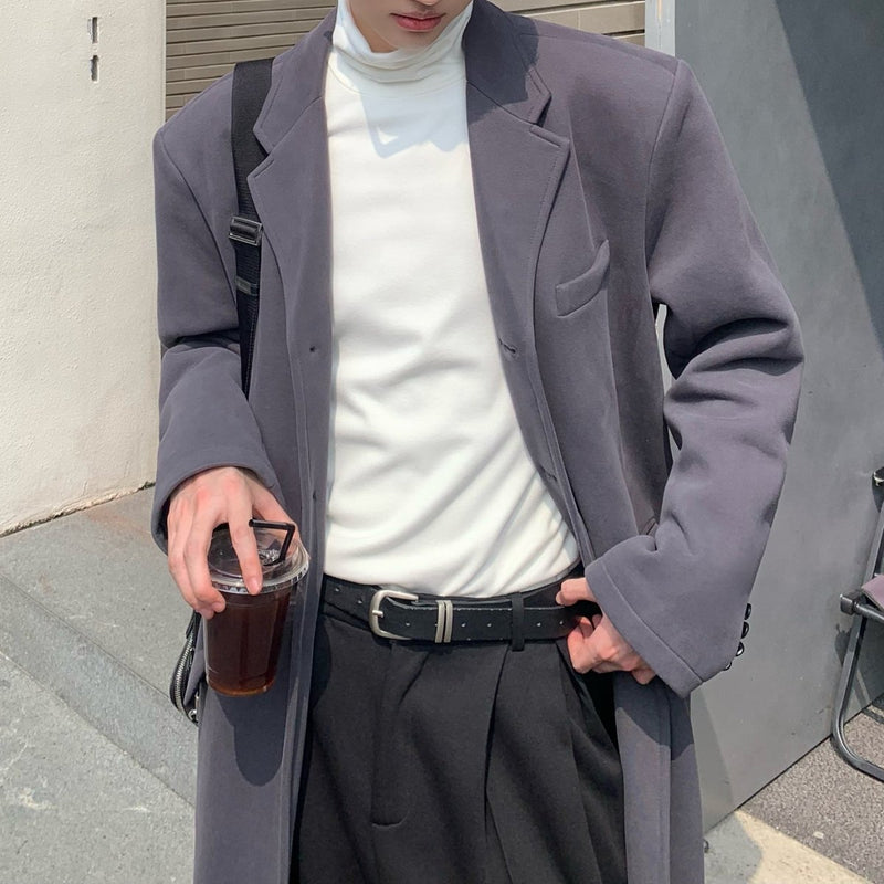 MODEFREAKのロングモノトーンチェスターコート mf2168の画像