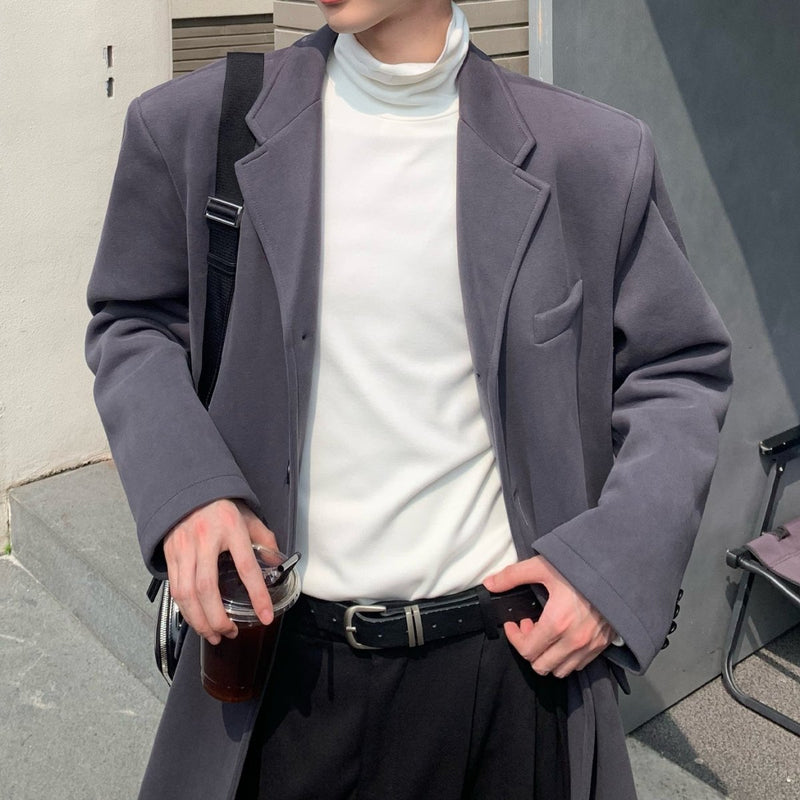 MODEFREAKのロングモノトーンチェスターコート mf2168の画像