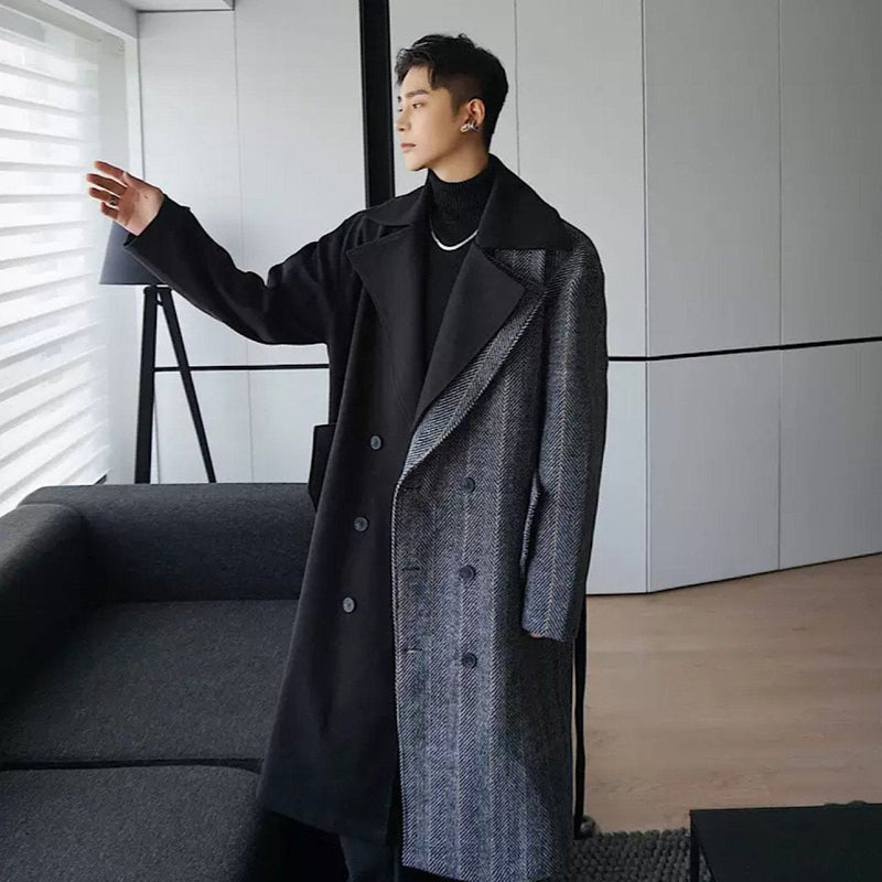 MODEFREAKの2カラーダブルトレンチコート mf0304の画像