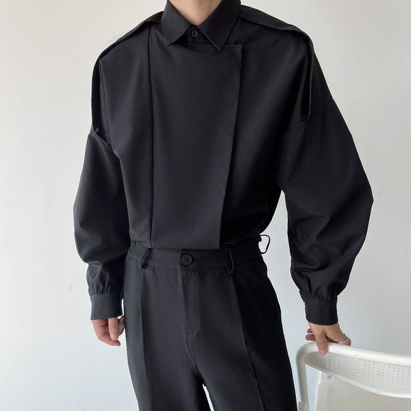 MODEFREAKの2wayクラシックデザインモノトーンシャツ mf1637の画像1