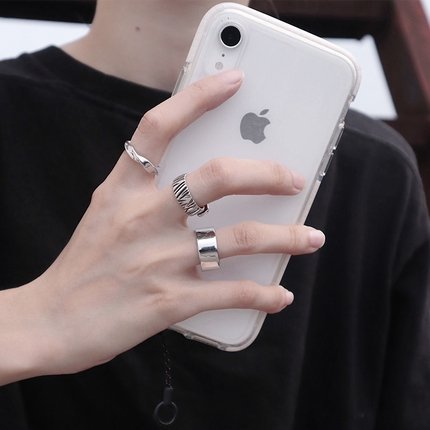 MODEFREAKの3セットフリーサイズメンズリング mf0785の画像2