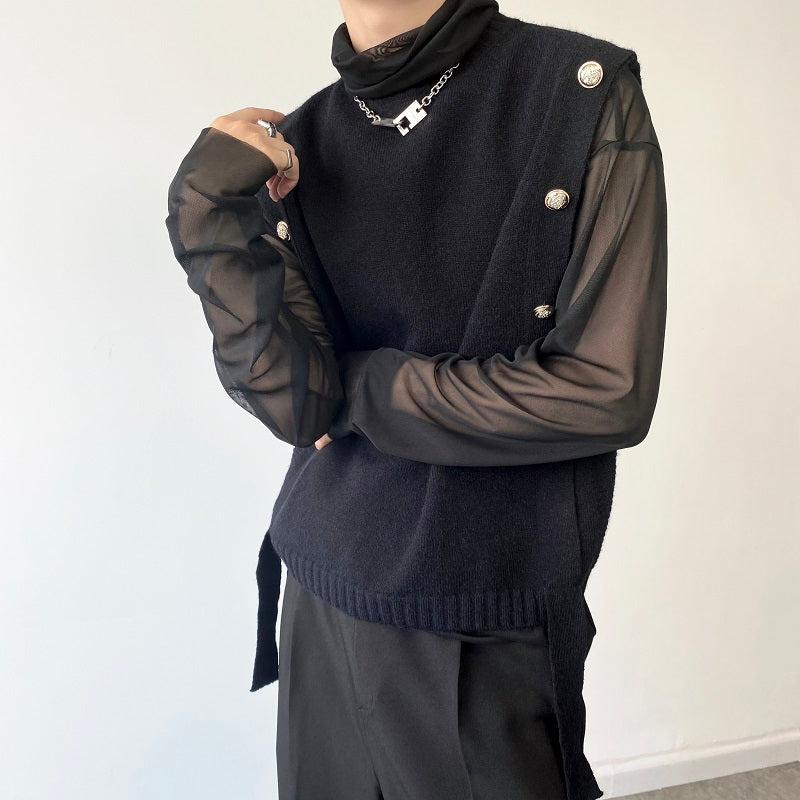 MODEFREAKのラインニットベストの画像3