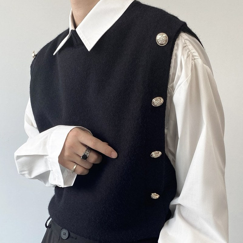 MODEFREAKのラインニットベストの画像4