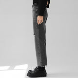MODEFREAKのダメージデニムスラックスの画像6