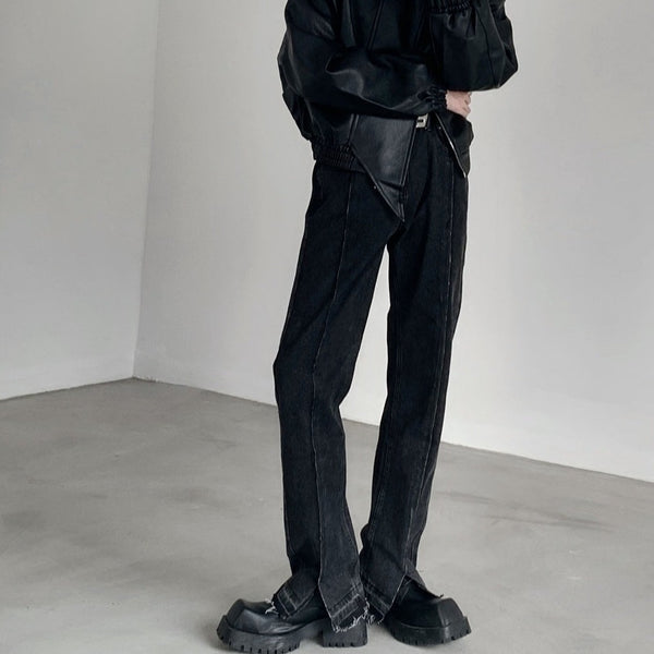 MODEFREAKのデニムラインスラックスの画像1
