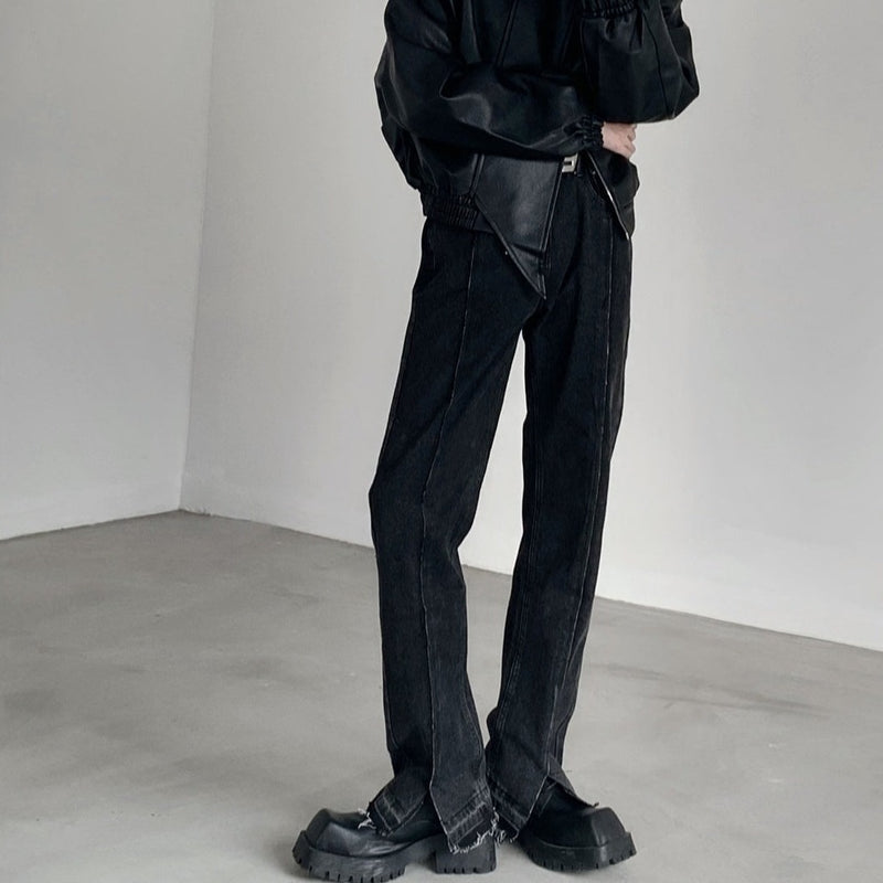 MODEFREAKのデニムラインスラックスの画像1