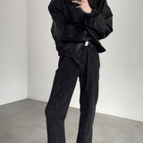 MODEFREAKのデニムラインスラックスの画像3