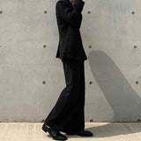 MODEFREAKのルーズシルエットフレアスラックス mf0183の画像