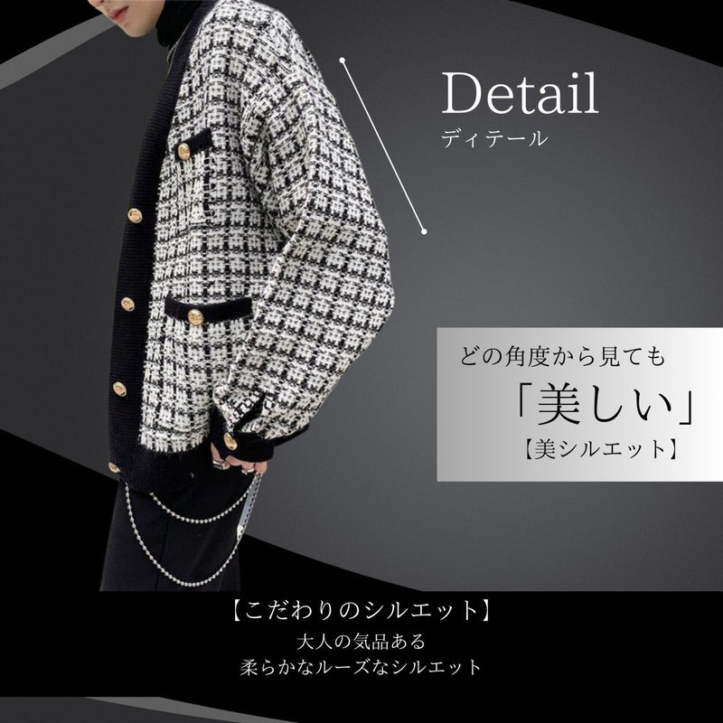 アイドルツイードジャケット mf0279【韓国メンズファッション通販