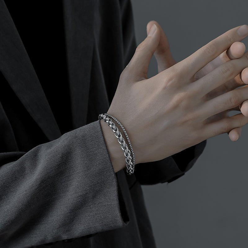 MODEFREAKのダブルチェーンブレスレット mf0444の画像