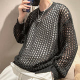 MODEFREAKのメッシュニットクルーネック mf0957の画像