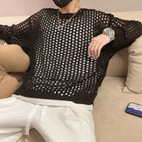 MODEFREAKのメッシュニットクルーネック mf0957の画像