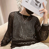 MODEFREAKのメッシュニットクルーネック mf0957の画像