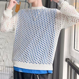 MODEFREAKのメッシュニットクルーネック mf0957の画像