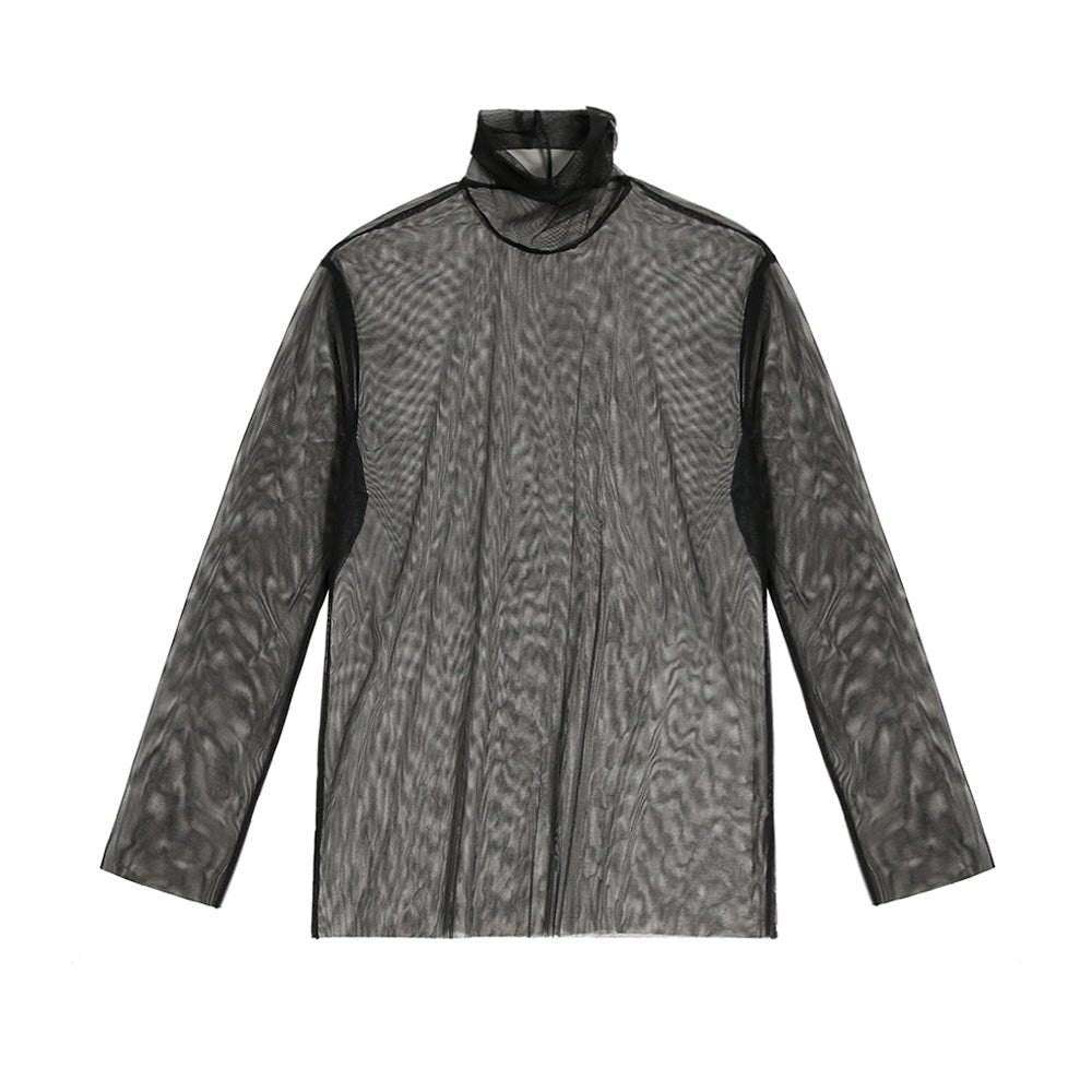 See-through high neck inner top mf0967【韓国モードファッション】