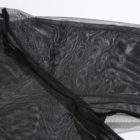 MODEFREAKのシースルーハイネックインナートップス mf0967の画像11
