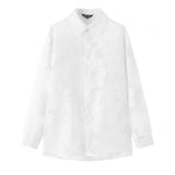 MODEFREAKのシースルー総柄シャツ mf0980の画像