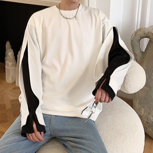 MODEFREAKのバイカラースリーブトップス mf1097の画像7