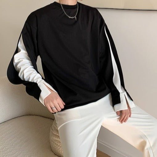MODEFREAKのバイカラースリーブトップス mf1097の画像4