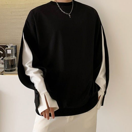 MODEFREAKのバイカラースリーブトップス mf1097の画像3