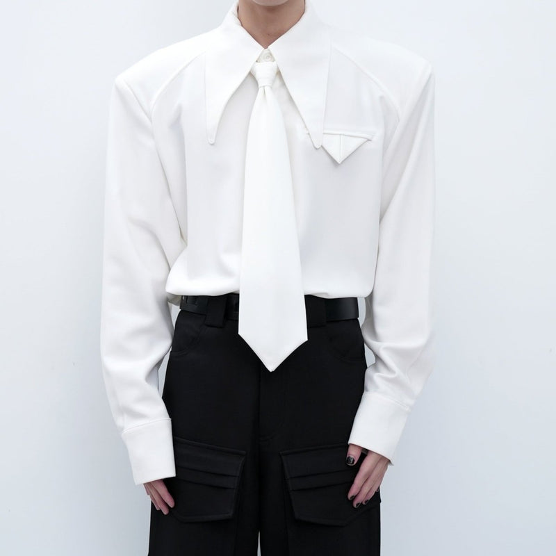 MODEFREAKのネクタイモードシャツ mf1158の画像