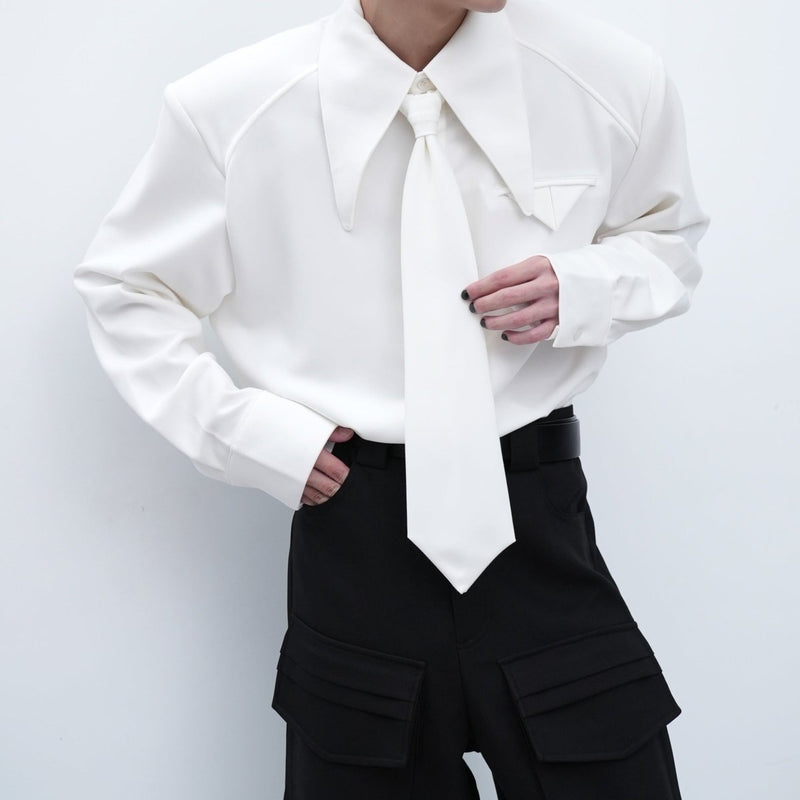 MODEFREAKのネクタイモードシャツ mf1158の画像