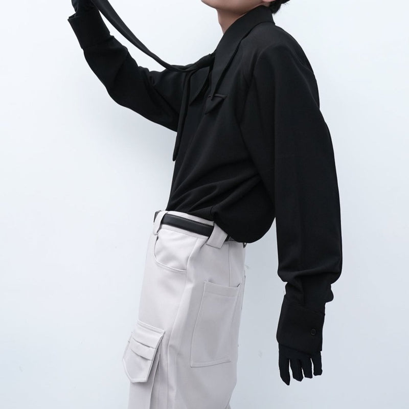 MODEFREAKのネクタイモードシャツ mf1158の画像