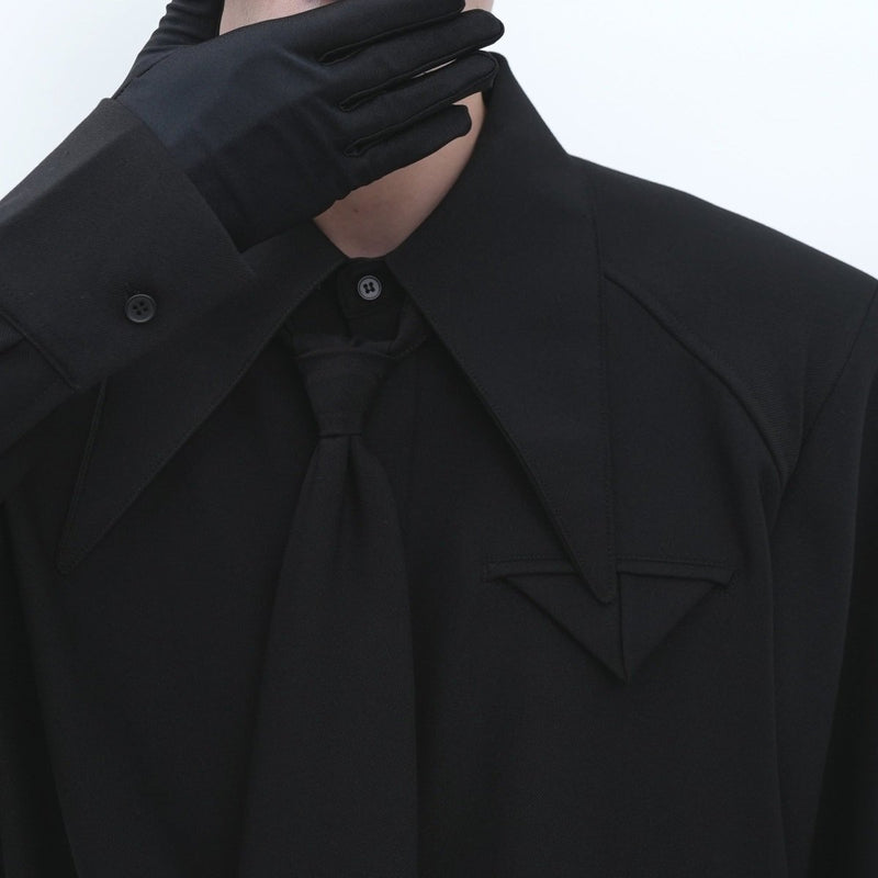 MODEFREAKのネクタイモードシャツ mf1158の画像