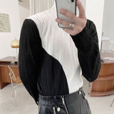 MODEFREAKのバイカラーウェーブカットソー mf1223の画像