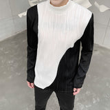 MODEFREAKのバイカラーウェーブカットソー mf1223の画像