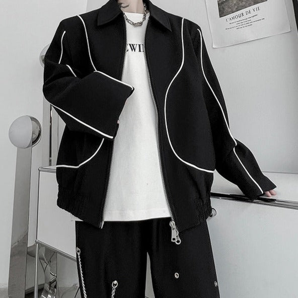 MODEFREAKのラインブルゾンジャケット mf1245の画像