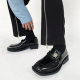 MODEFREAKのバックルエナメルレザーシューズ mf1299の画像