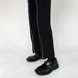 MODEFREAKのバックルエナメルレザーシューズ mf1299の画像
