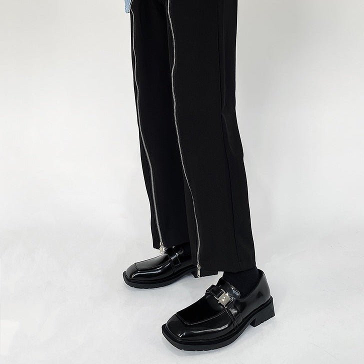 MODEFREAKのバックルエナメルレザーシューズ mf1299の画像