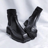 MODEFREAKのソックスレザーブーツ mf1356の画像