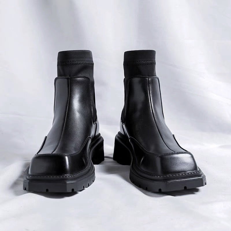 MODEFREAKのソックスレザーブーツ mf1356の画像