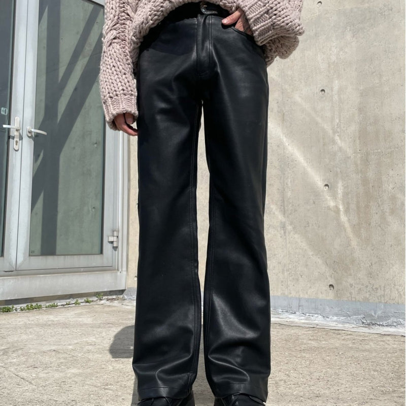 MODEFREAKのジップレザースラックス mf1375の画像