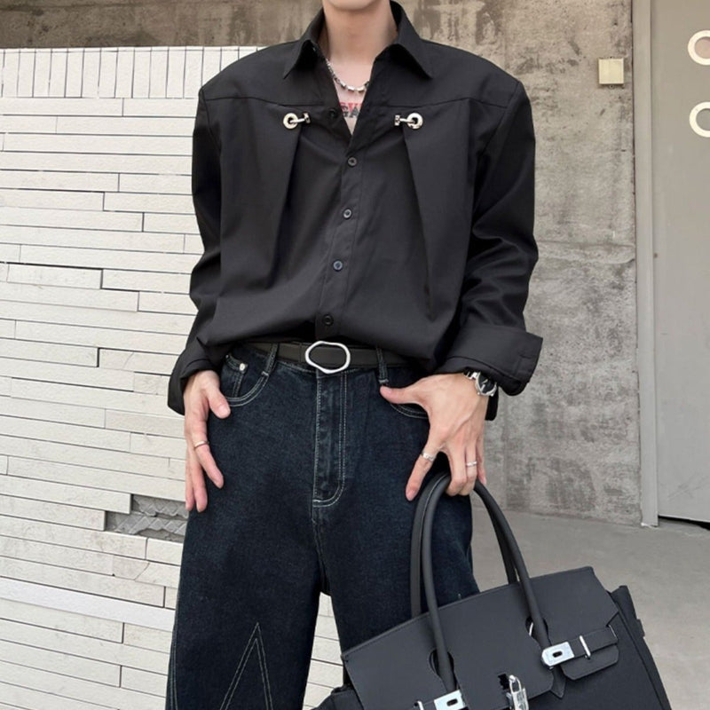 MODEFREAKのモノトーンモードシャツ mf1452の画像