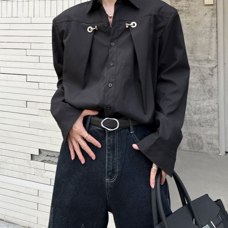 MODEFREAKのモノトーンモードシャツ mf1452の画像