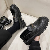 MODEFREAKのクロコデザインローファーシューズ mf1457の画像